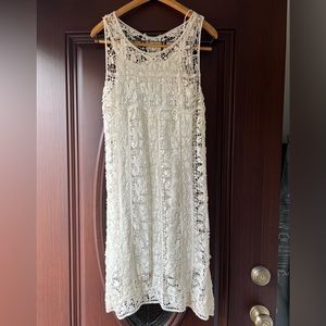 Solitaire Lace Overlay Dress